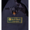 loro piana tessuto - completo lana & seta blu
