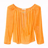 patrizia pepe - blusa orange sorbet