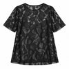 ermanno scervino - t-shirt trasparente in pizzo