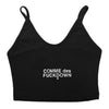 comme des fuckdown - top crop in costina