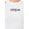 comme des fuckdown - top crop in costina bianco