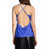 patrizia pepe - top smanicato blu