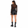 patrizia pepe - shorts in pelle