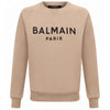 balmain - felpa girocollo beige