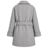 loro piana tessuto - cappotto peacoat doppiopetto grigio