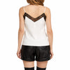 patrizia pepe - top bianco con pizzo