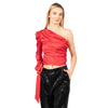 pinko - thira blusa satin stretch