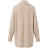 elisabetta franchi - cappotto cappuccino doppiopetto
