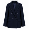 loro piana tessuto - cappotto corto doppiopetto blu