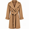 loro piana tessuto - Cappotto doppiopetto con cintura