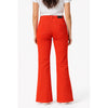 patrizia pepe - pantaloni in denim rosso fuoco