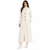 loro piana tessuto - cappotto capolavoro lungo panna