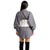 elisabetta franchi - top bianco con coulisse