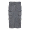 patrizia pepe - gonna grey denim