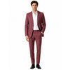 ermenegildo zegna tessuto - Completo lana gessato viola
