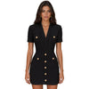 balmain - abito viscosa nero
