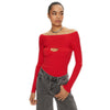 pinko - amaranto maglia a costine