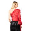 pinko - thira blusa satin stretch