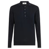 alpha studio - polo slim a maniche lunghe