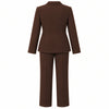 off - completo giacca e pantaloni marrone