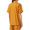 patrizia pepe - camicia a maniche corte cammello