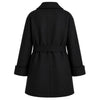 loro piana tessuto - cappotto peacoat doppiopetto nero