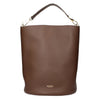 burberry - bucket leather bag md brown