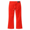 patrizia pepe - pantaloni in denim rosso fuoco