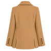 loro piana tessuto - cappotto corto doppiopetto cammello