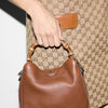 Gucci Diana Flap Brown Leather